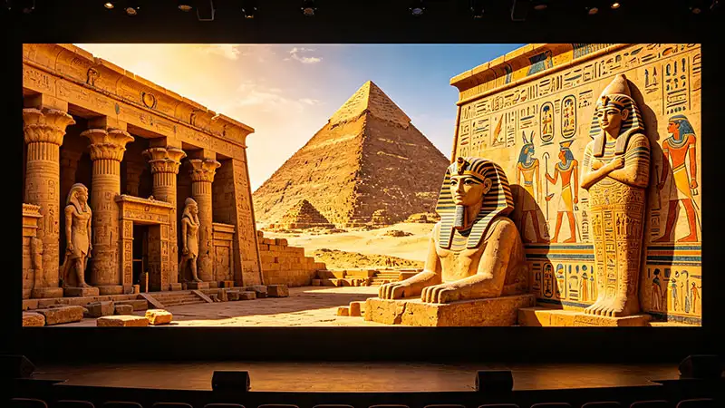 Cultural history museum led screen