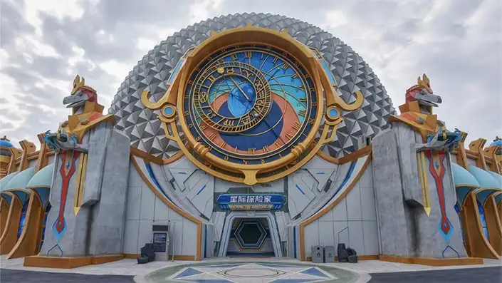 Hubei huangshi overseas chinese town dinosaur wonderland p4 dome theater feature
