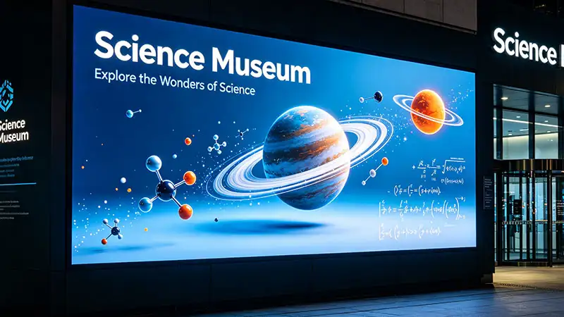 Science museum led display solutions